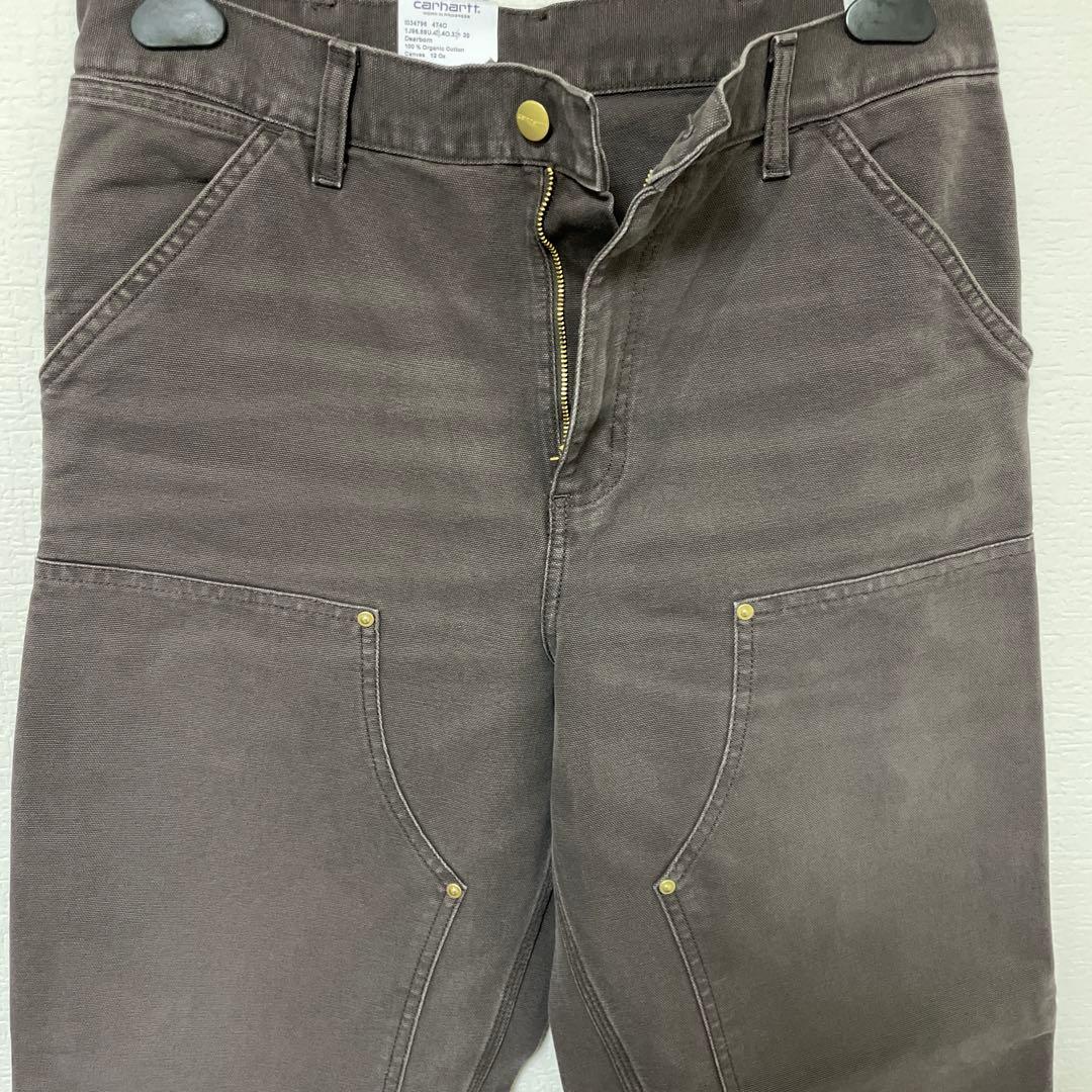 carhartt wipダブルニーブラウン