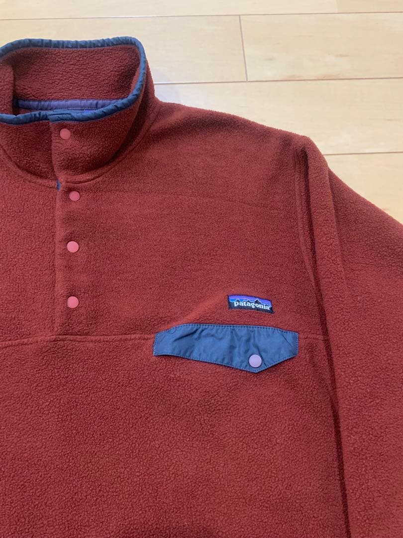 【M】Patagonia 02年 シンチラ スナップT レンガ色 メキシコ製