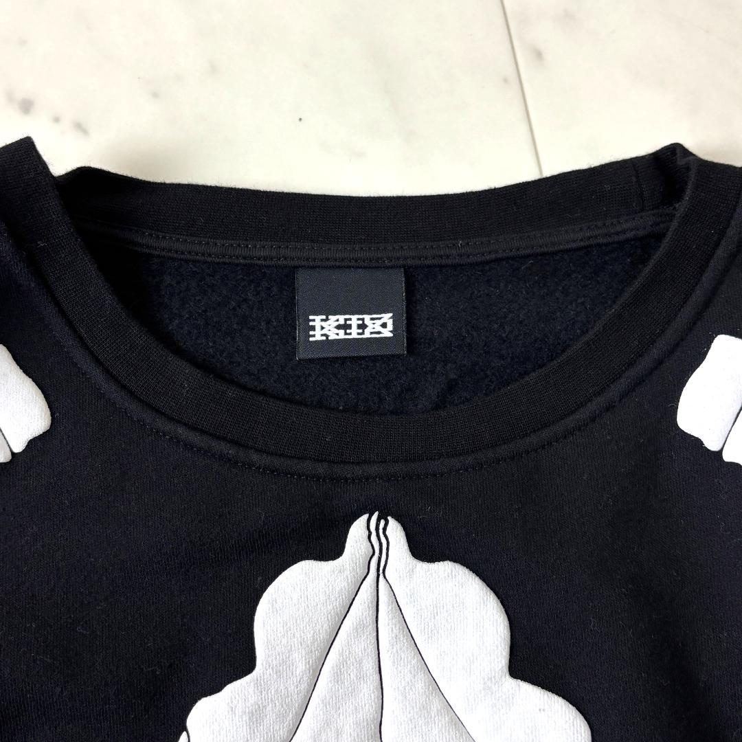 レア✨ KTZ スケルトン L トレーナー オーバーサイズ ビッグシルエット 黒