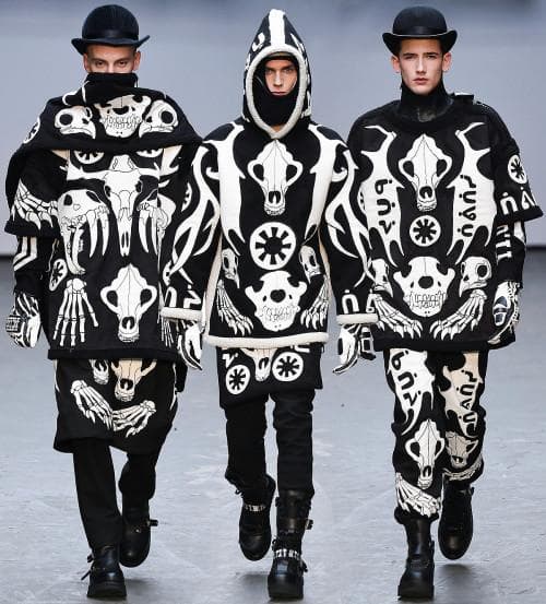 レア✨ KTZ スケルトン L トレーナー オーバーサイズ ビッグシルエット 黒