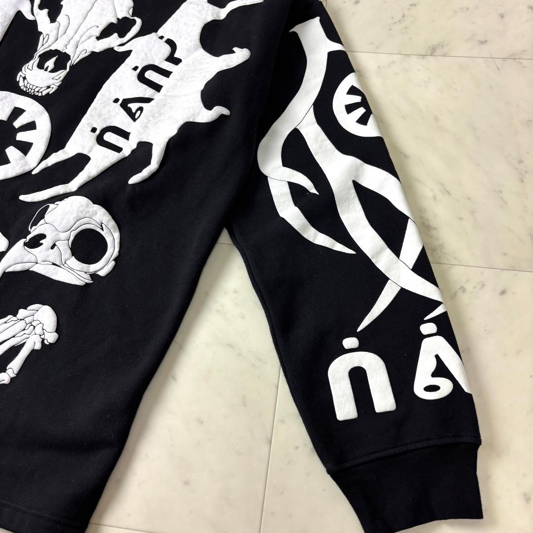 レア✨ KTZ スケルトン L トレーナー オーバーサイズ ビッグシルエット 黒