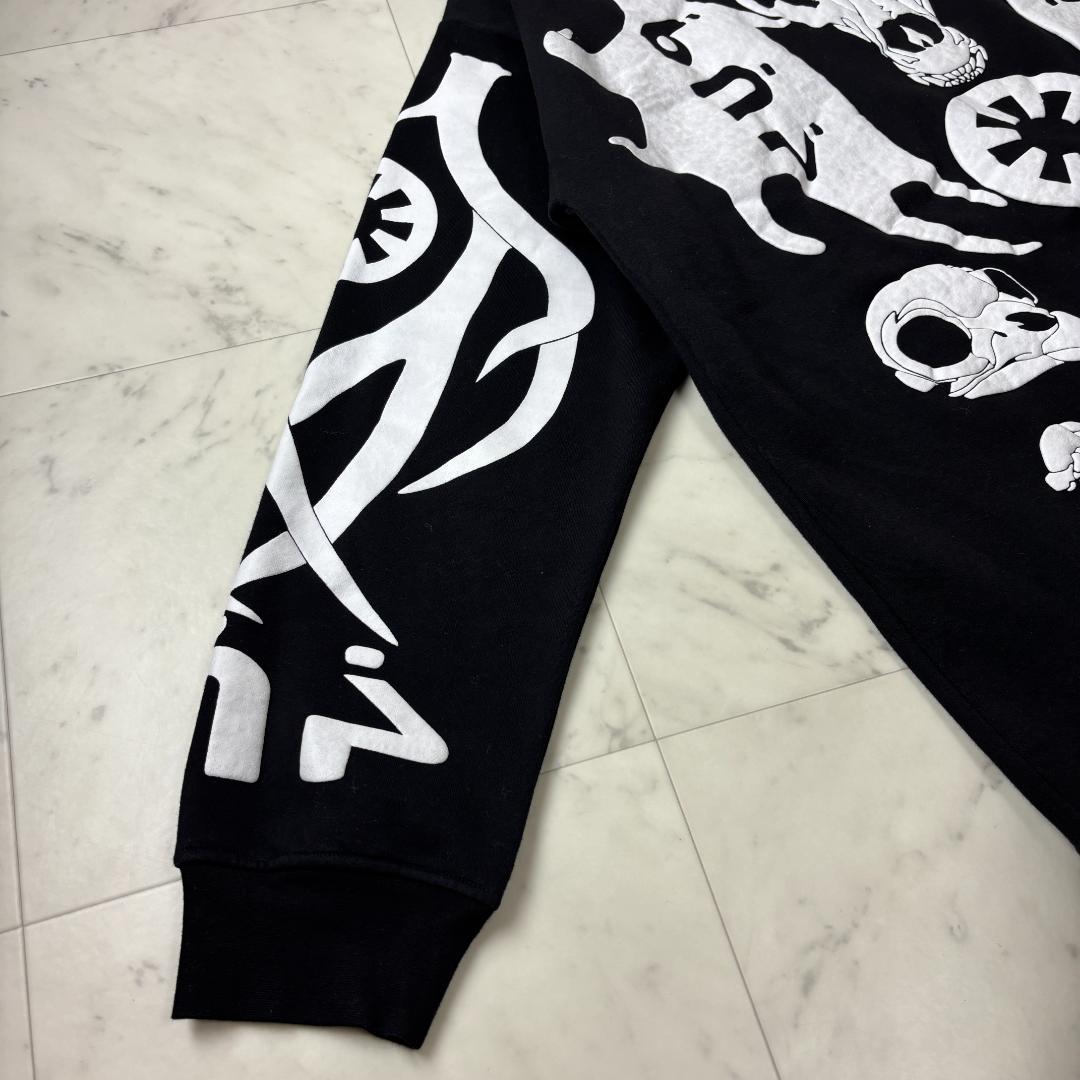 レア✨ KTZ スケルトン L トレーナー オーバーサイズ ビッグシルエット 黒