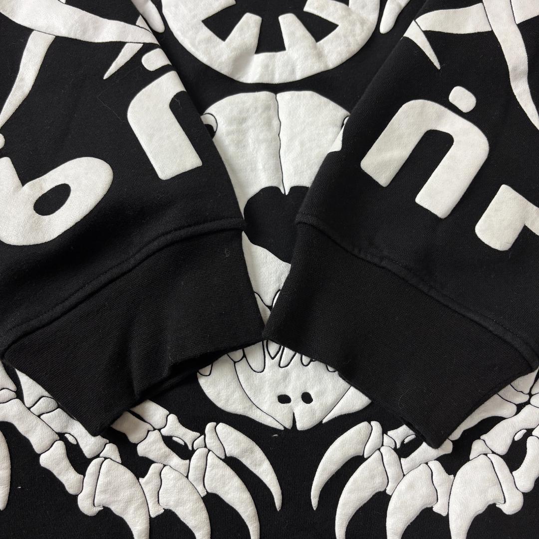 レア✨ KTZ スケルトン L トレーナー オーバーサイズ ビッグシルエット 黒