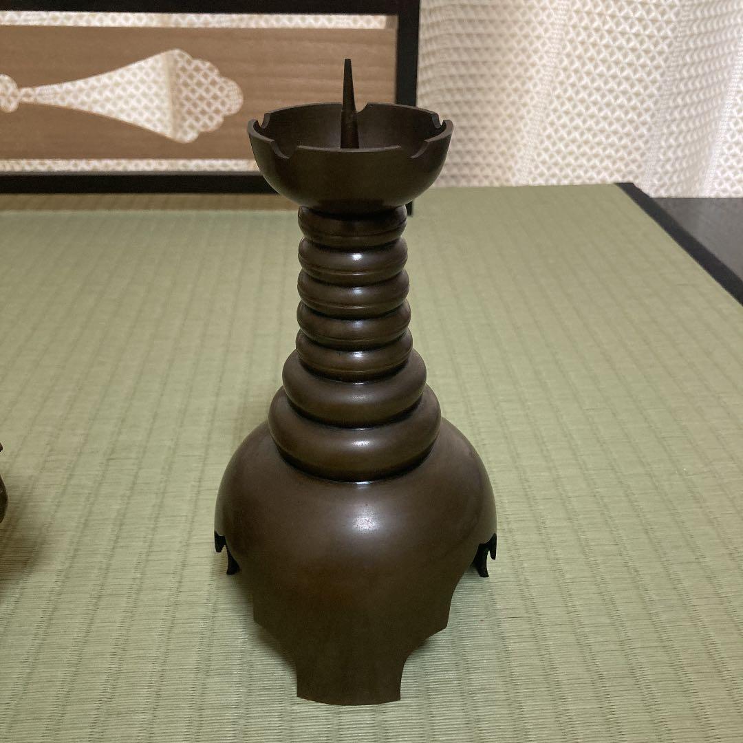 唐銅　三ッ具足