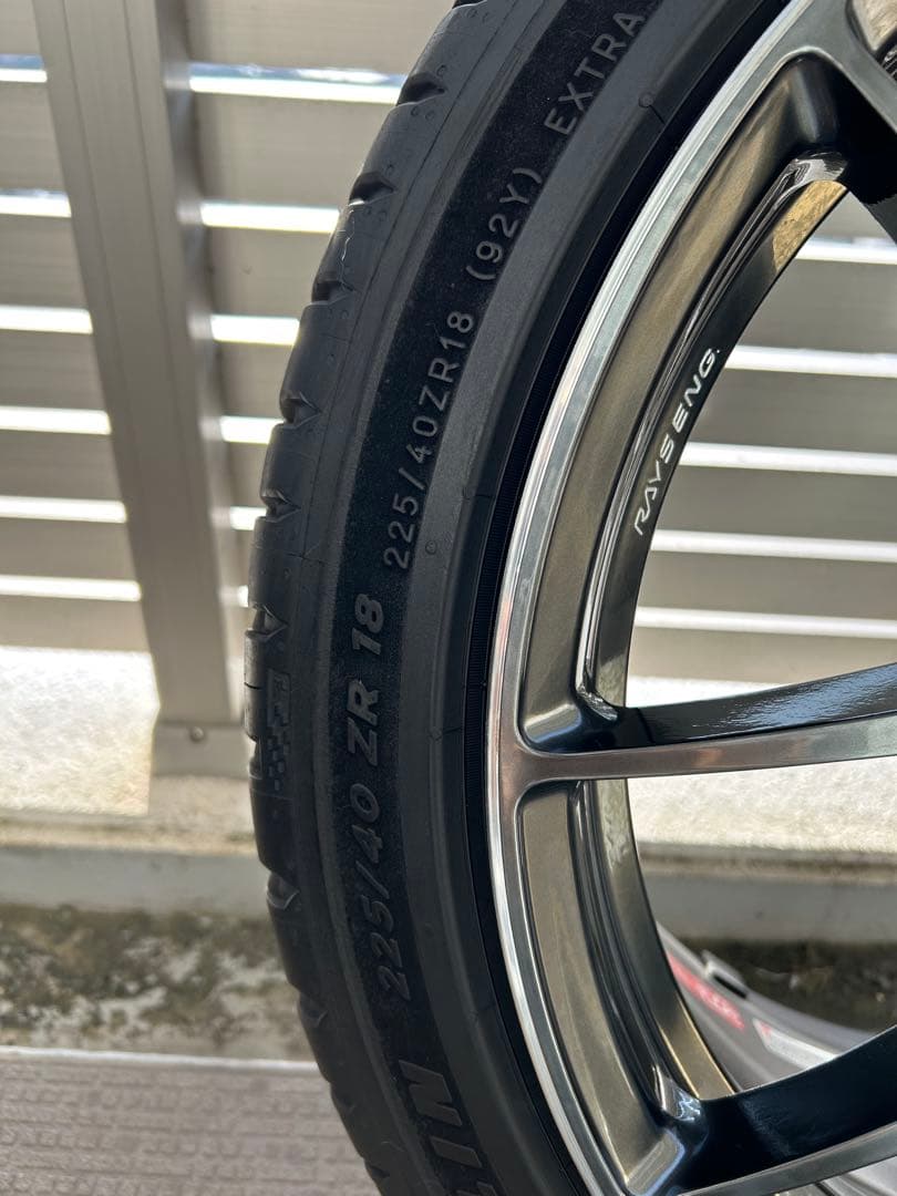 美品RAYS G025 18インチ 8.5J+44PCD100 GR86 BRZ