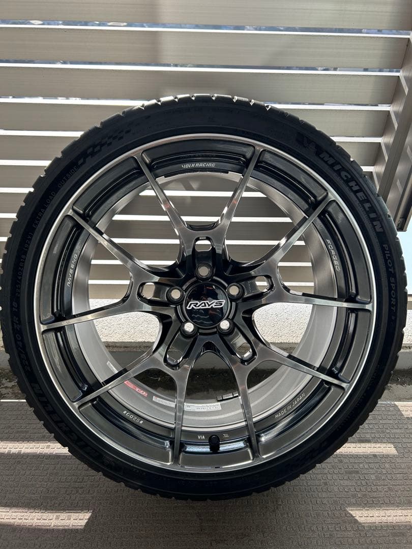 美品RAYS G025 18インチ 8.5J+44PCD100 GR86 BRZ