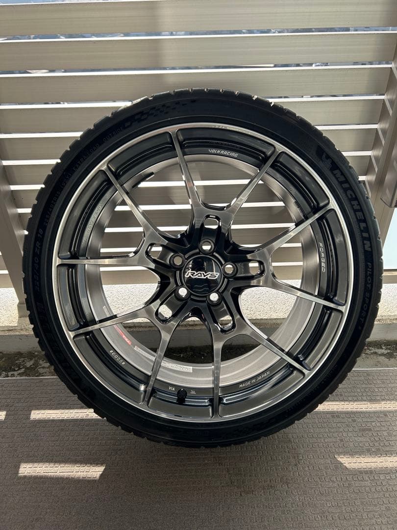 美品RAYS G025 18インチ 8.5J+44PCD100 GR86 BRZ