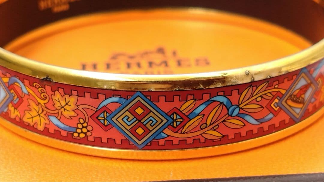 m*e様 エルメス　Hermes　箱入り　七宝バングル ブレスレット