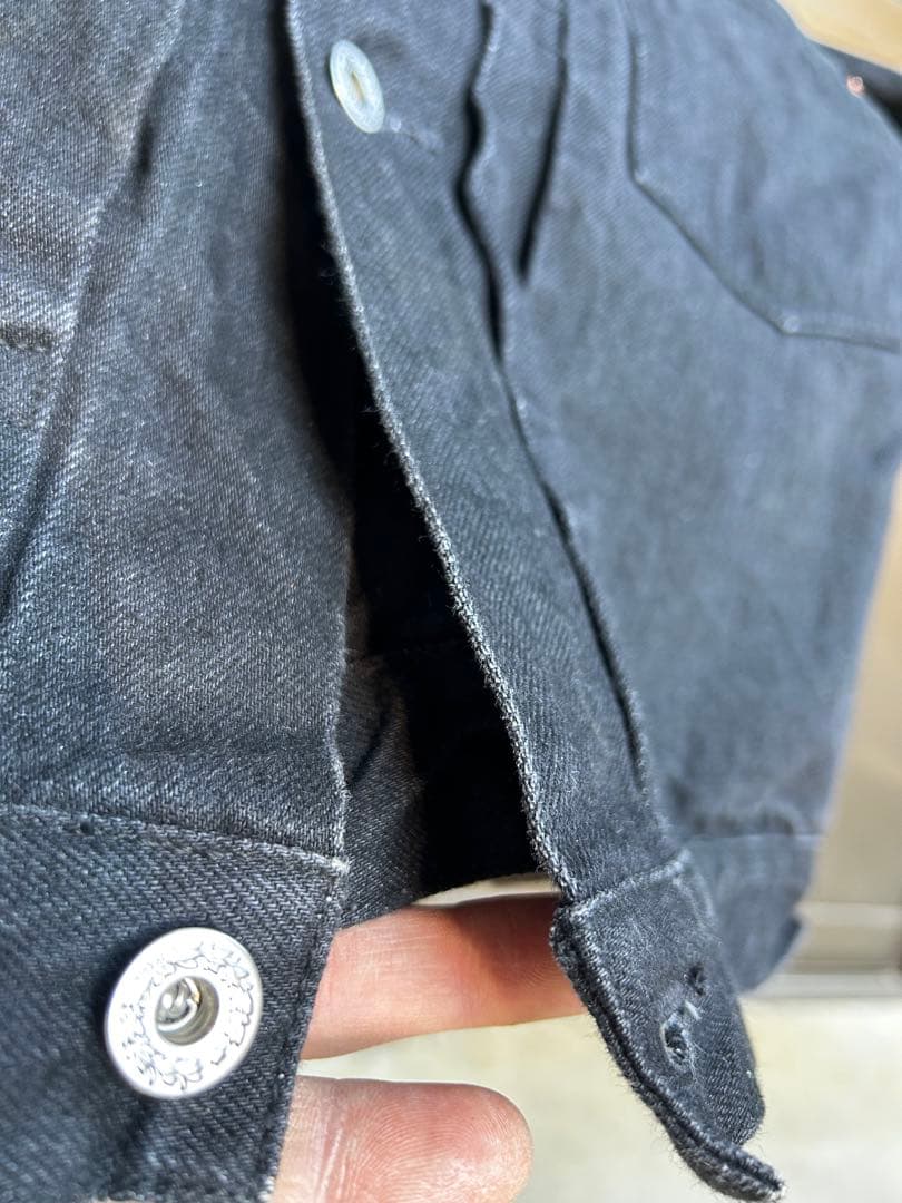 TCB ジーンズS40's デニムジャケット　BK ブラック　大戦　44