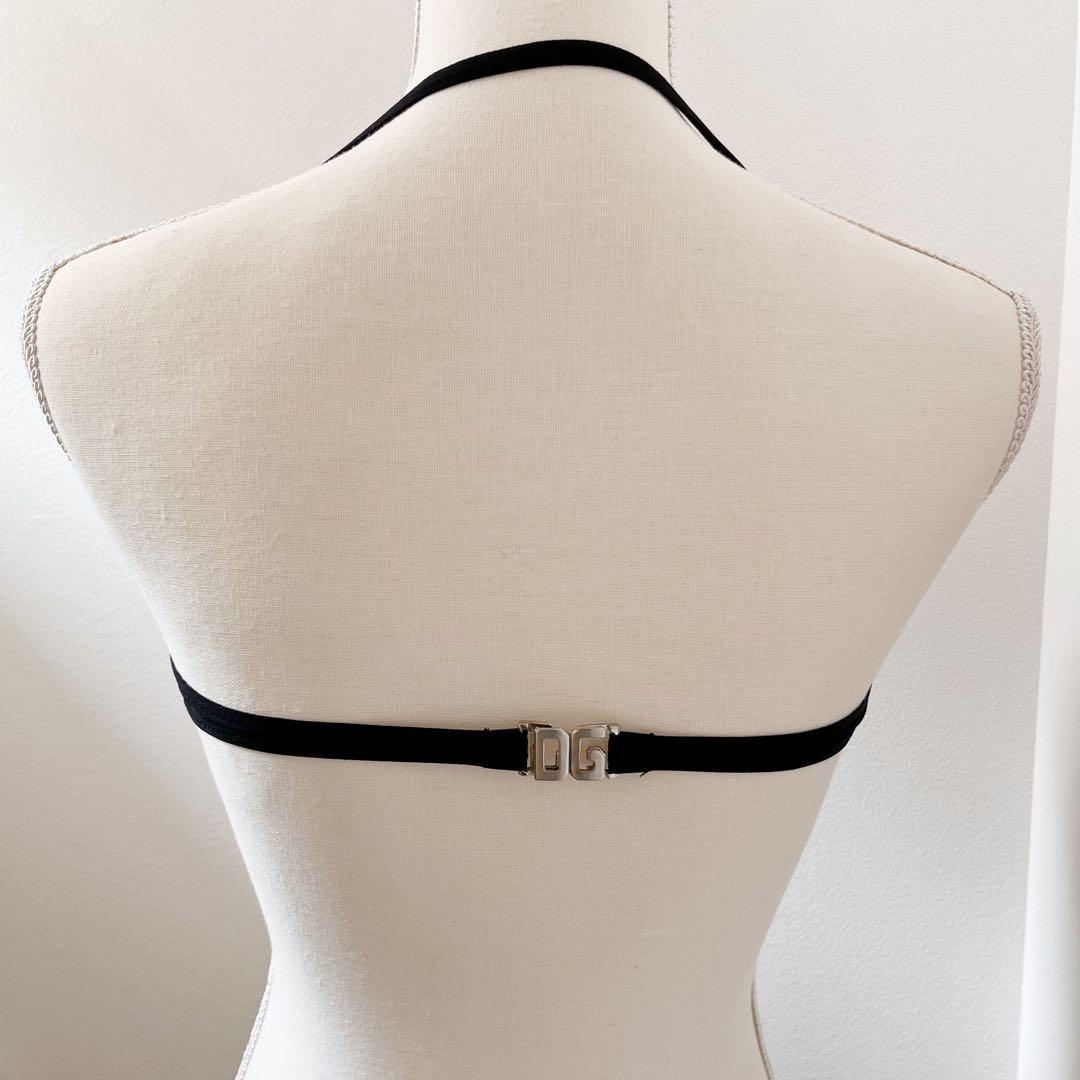 新品タグ付きD&G ドルチェ&ガッバーナ 黒　ビキニ 水着　セパレート　S M