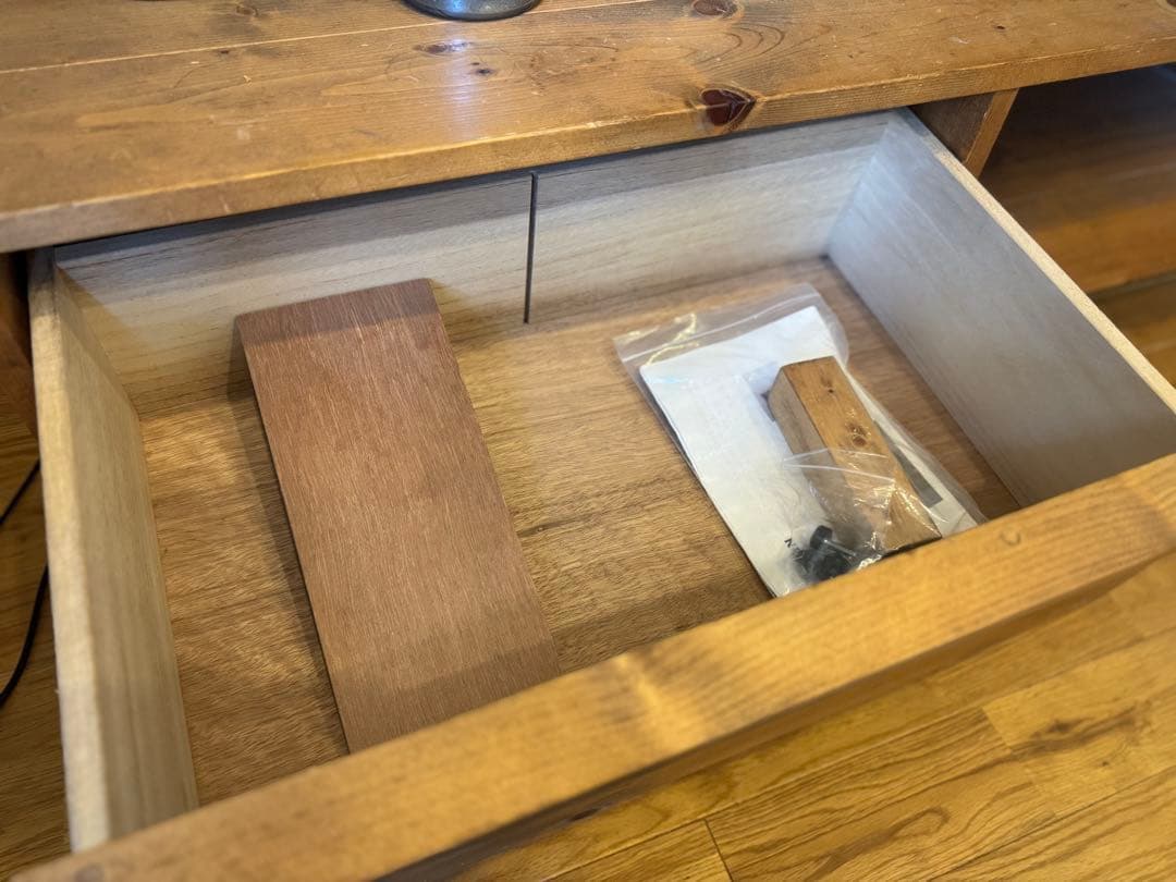 【美品】NEALDテレビボード180cm無垢材・家具職人オーダーメイド・ブラウン