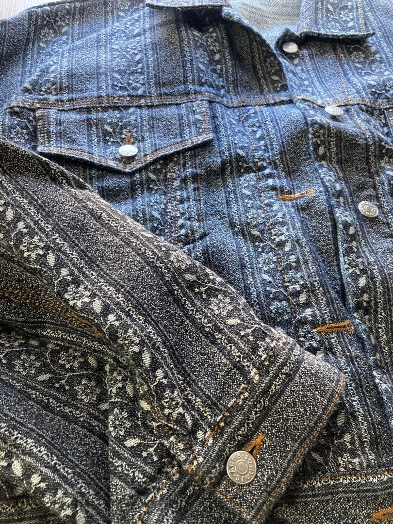 Acne Studios 花柄刺繍デニムジャケット