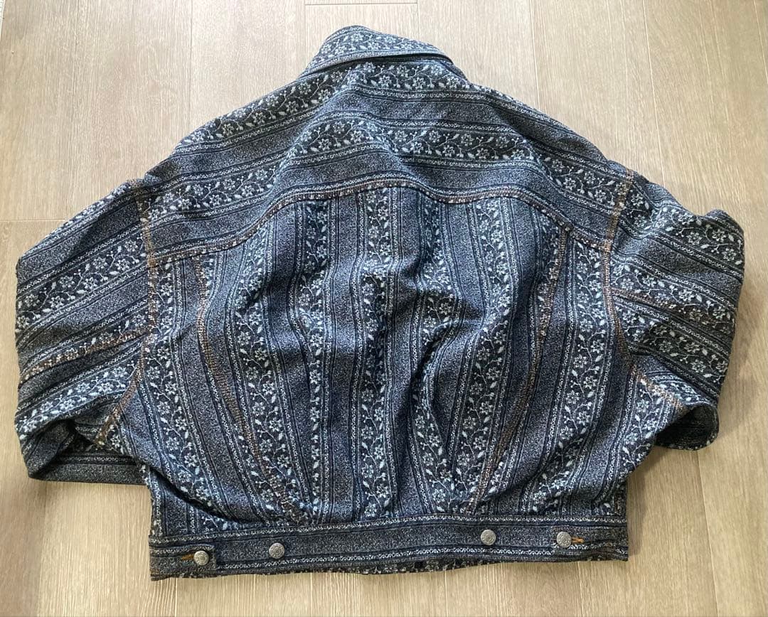 Acne Studios 花柄刺繍デニムジャケット