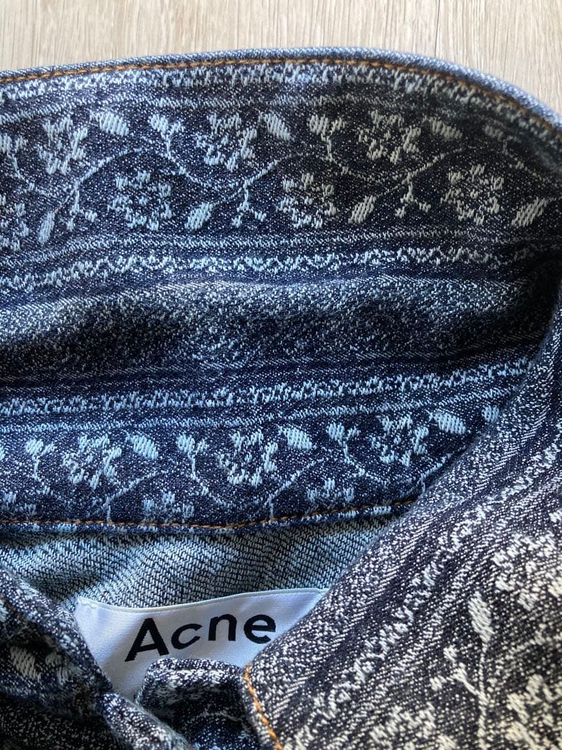 Acne Studios 花柄刺繍デニムジャケット