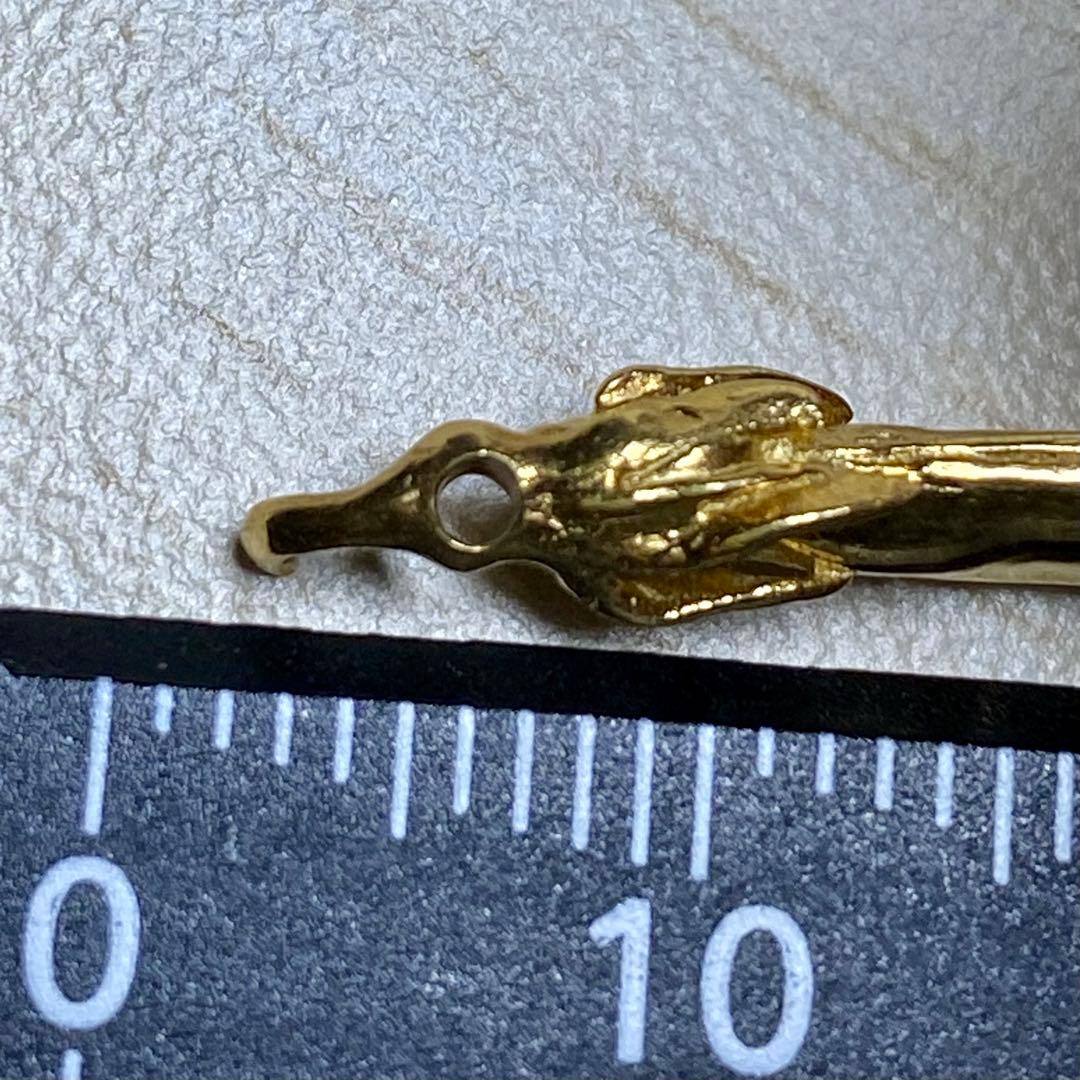 MIKIMOTO K18 2.4g 枝豆/唐辛子型チャーム　縁起物