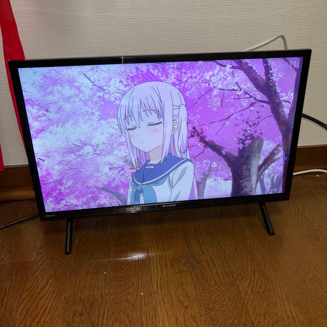 【2024年製】SHARP24型液晶テレビ　2T-C24EF1 純正リモコン付