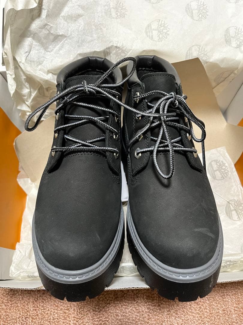 新品未使用Timberlandブラックミッドカットブーツ
