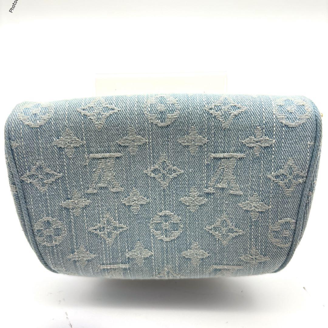 【極美品✨】激レアLOUIS VUITTONミニバムバッグ デニム スカイブルー
