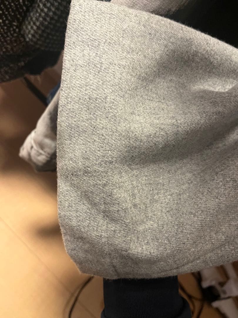 ABELIA EDOWARD GOUCHA グレー　ノータックスラックス　後切替