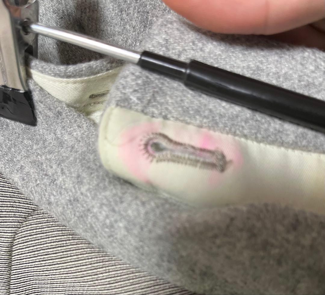 ABELIA EDOWARD GOUCHA グレー　ノータックスラックス　後切替