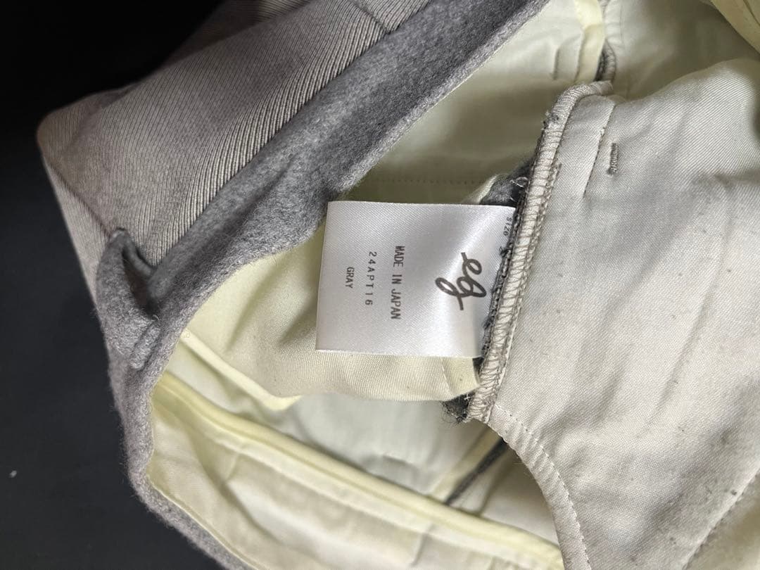 ABELIA EDOWARD GOUCHA グレー　ノータックスラックス　後切替