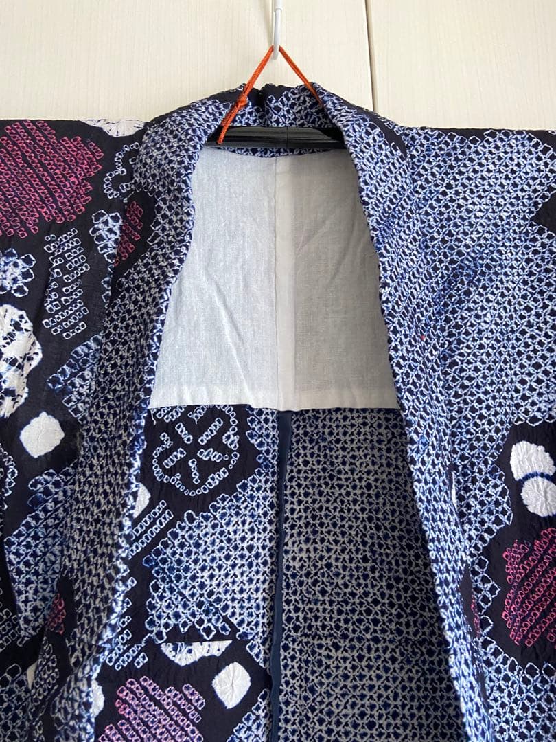 ◻️ メルりんご様◻️有松鳴海絞り浴衣　裄67 身丈160