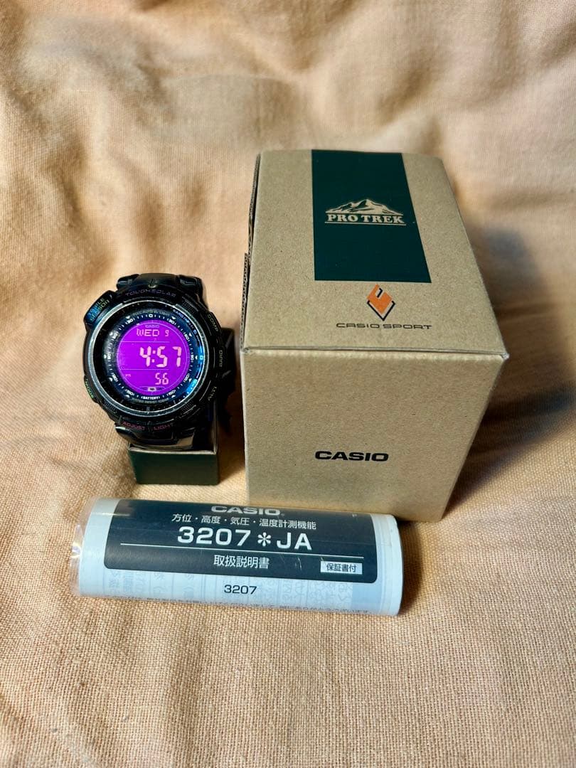CASIO PROTREK デジタル時計 ソーラー充電式