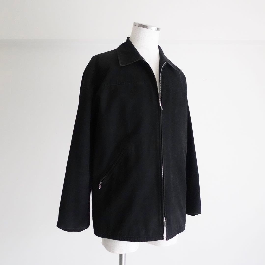 Agnes b. ダブルジップ　コットンツイルジャケット　ブラック　3