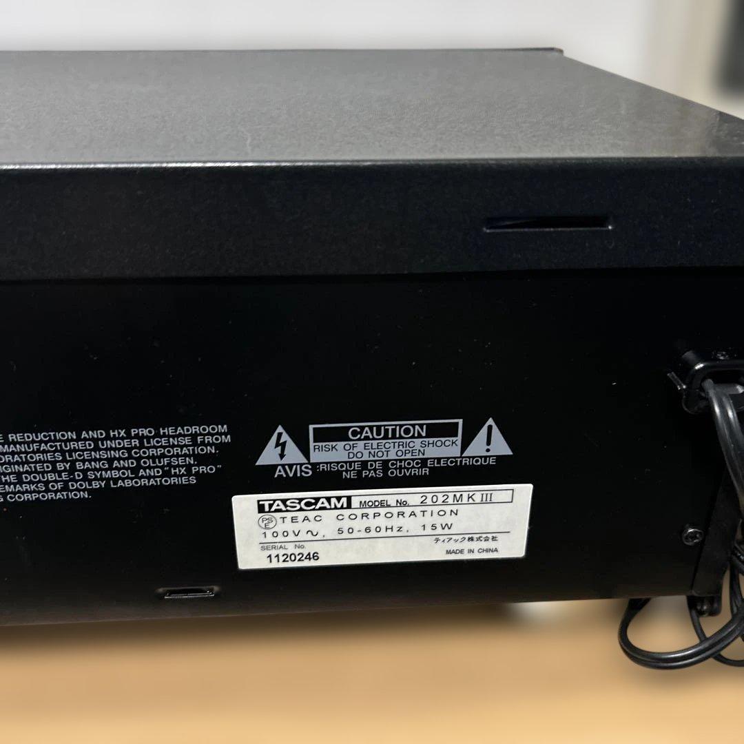 TASCAM 202 MKIII カセットデッキ