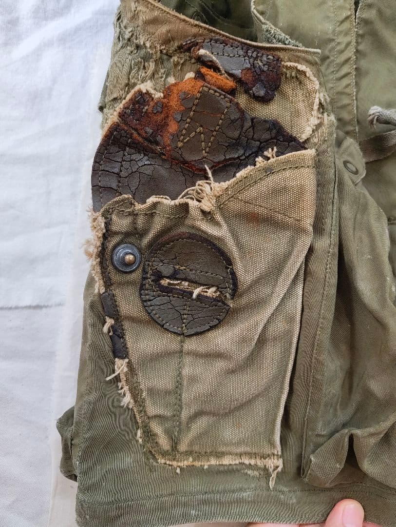 40s USミリタリー C-1ベスト 初期型 vintage ボロ