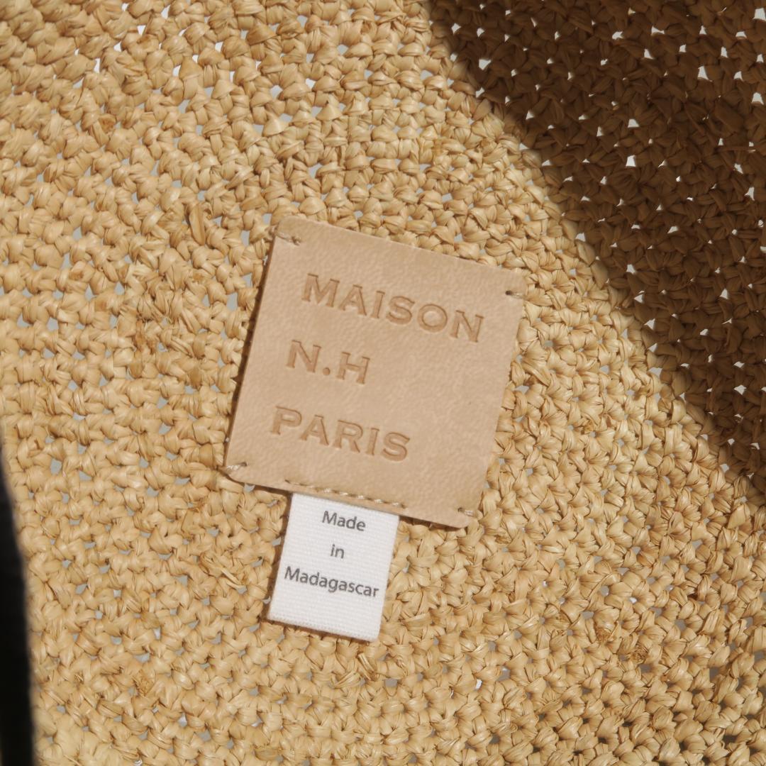 MAISON N.H PARIS Raffia ハット メゾンエヌ アッシュパリ