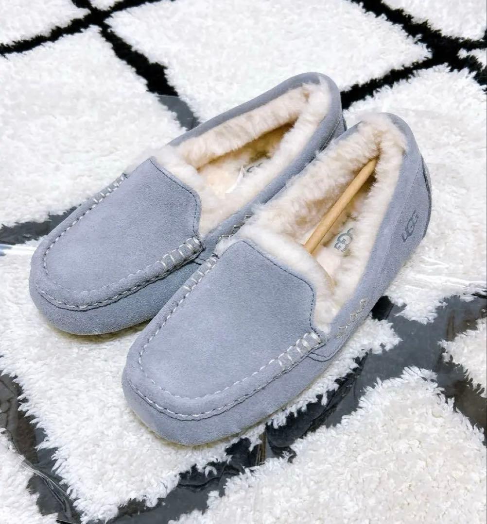 UGG モカシン アンスレー ライトグレー 24cm 正規品