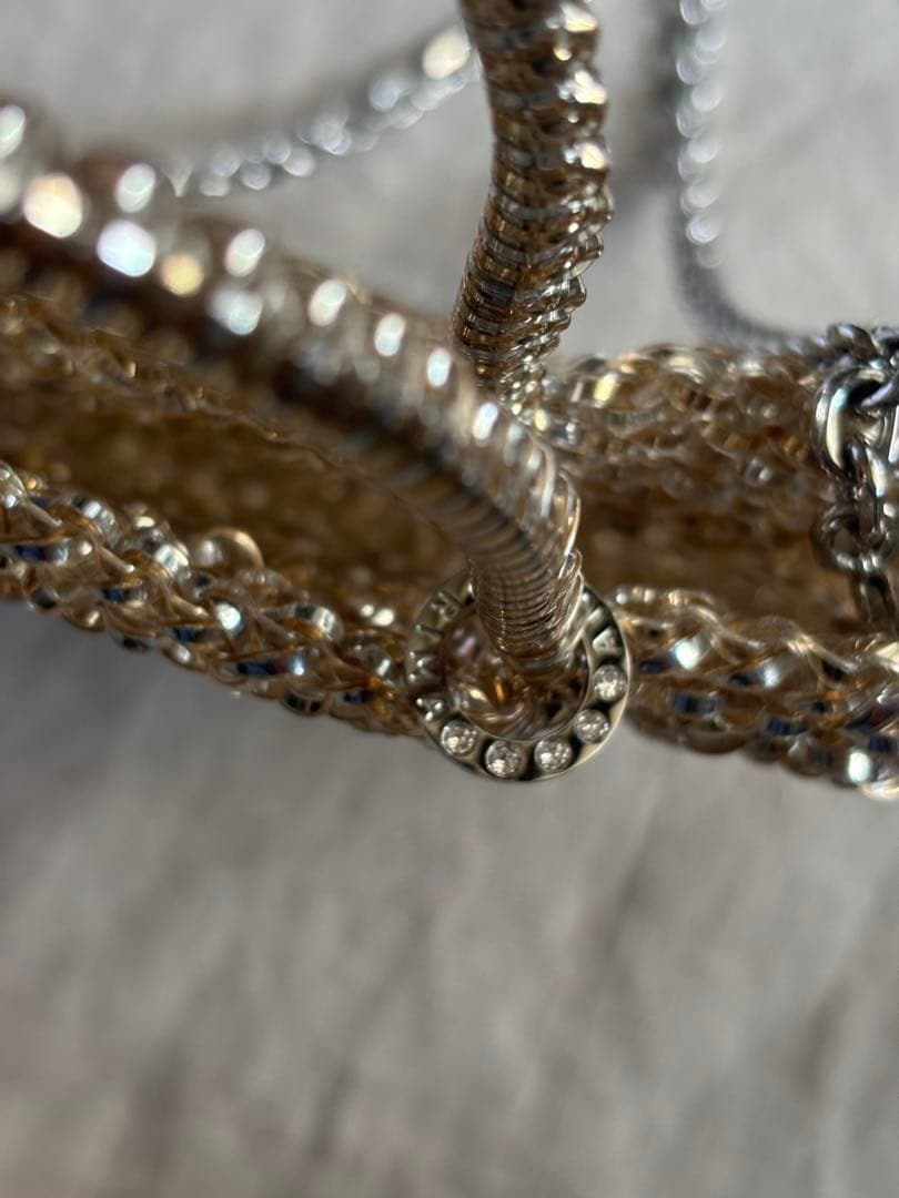 【ANTEPRIMA】ワイヤーバッグ ミニアトゥーラ シルバーゴールド