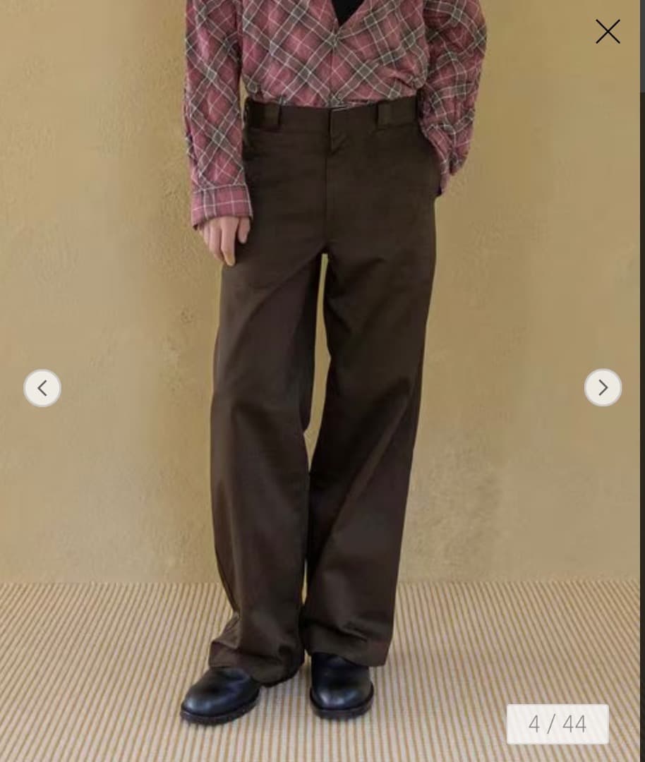 Dickies×monkey timeのツイルローライズバギーパンツ