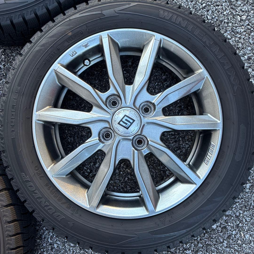 155/65r14 DUNLOP WINTER MAXX スタッドレス　2023
