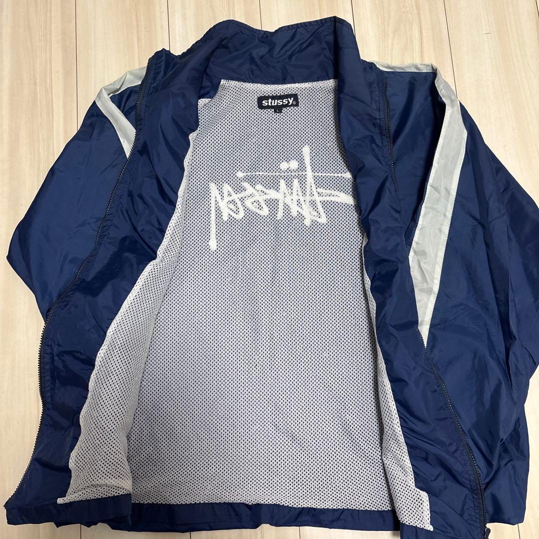 Stussy ネイビー フルジップジャケット