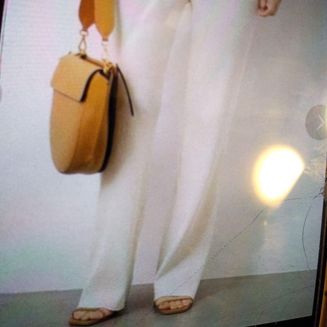 タイムセール⭐美品ドゥーズィエムクラス　GLASSY RIB パンツ　ナチュラル