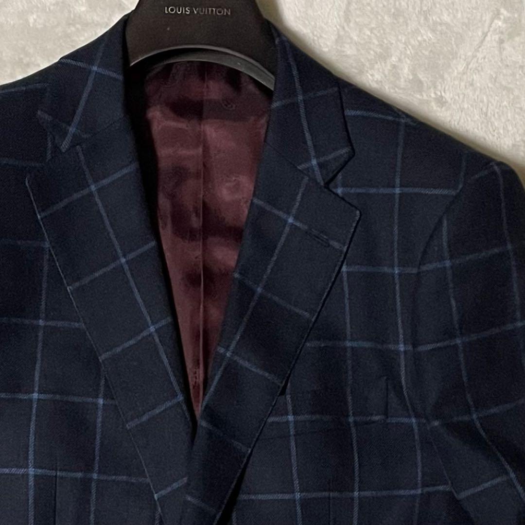 専用伊・ロロピアーナ社「カシミヤ＆シルク」×RESPECT チェックジャケット美