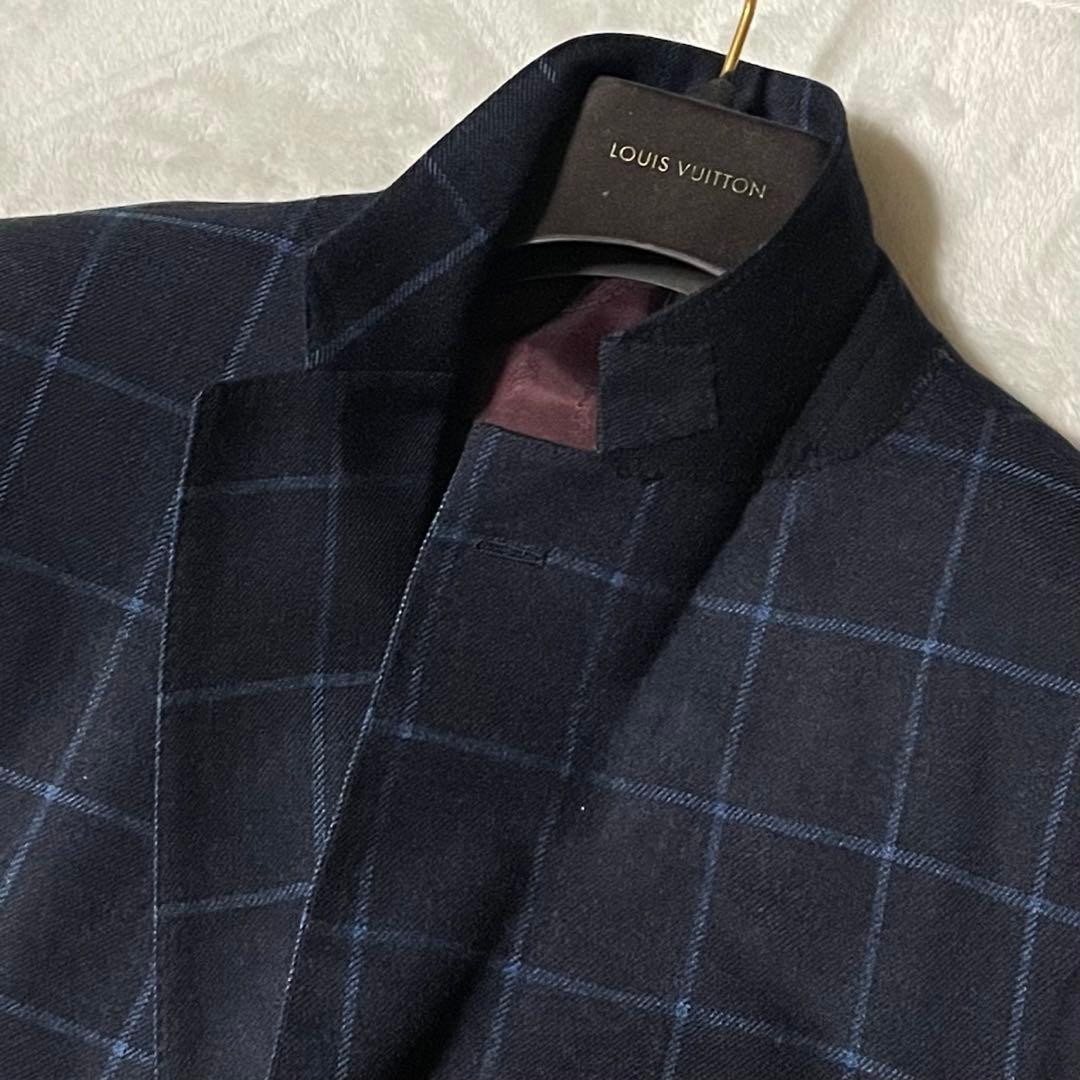 専用伊・ロロピアーナ社「カシミヤ＆シルク」×RESPECT チェックジャケット美