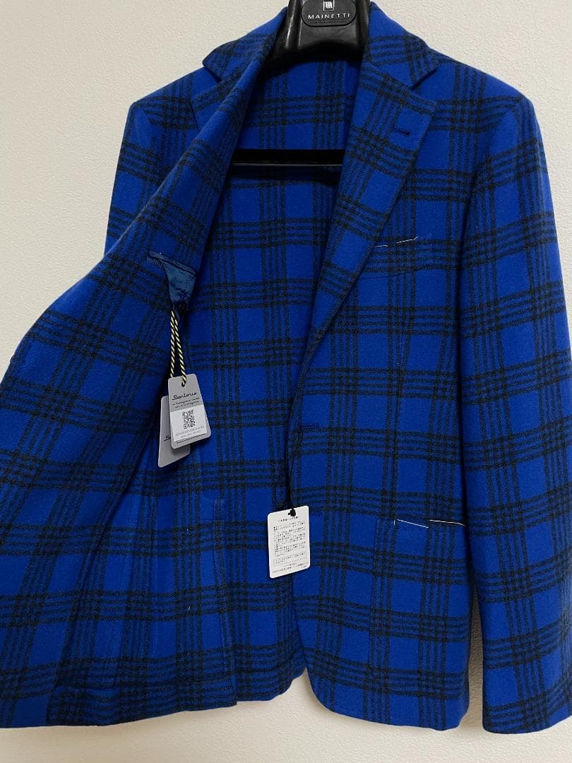 Sartorio サルトリオ 新品 未使用 チェック ジャケット 446 秋冬
