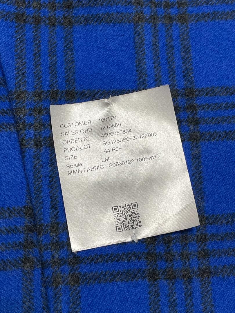 Sartorio サルトリオ 新品 未使用 チェック ジャケット 446 秋冬