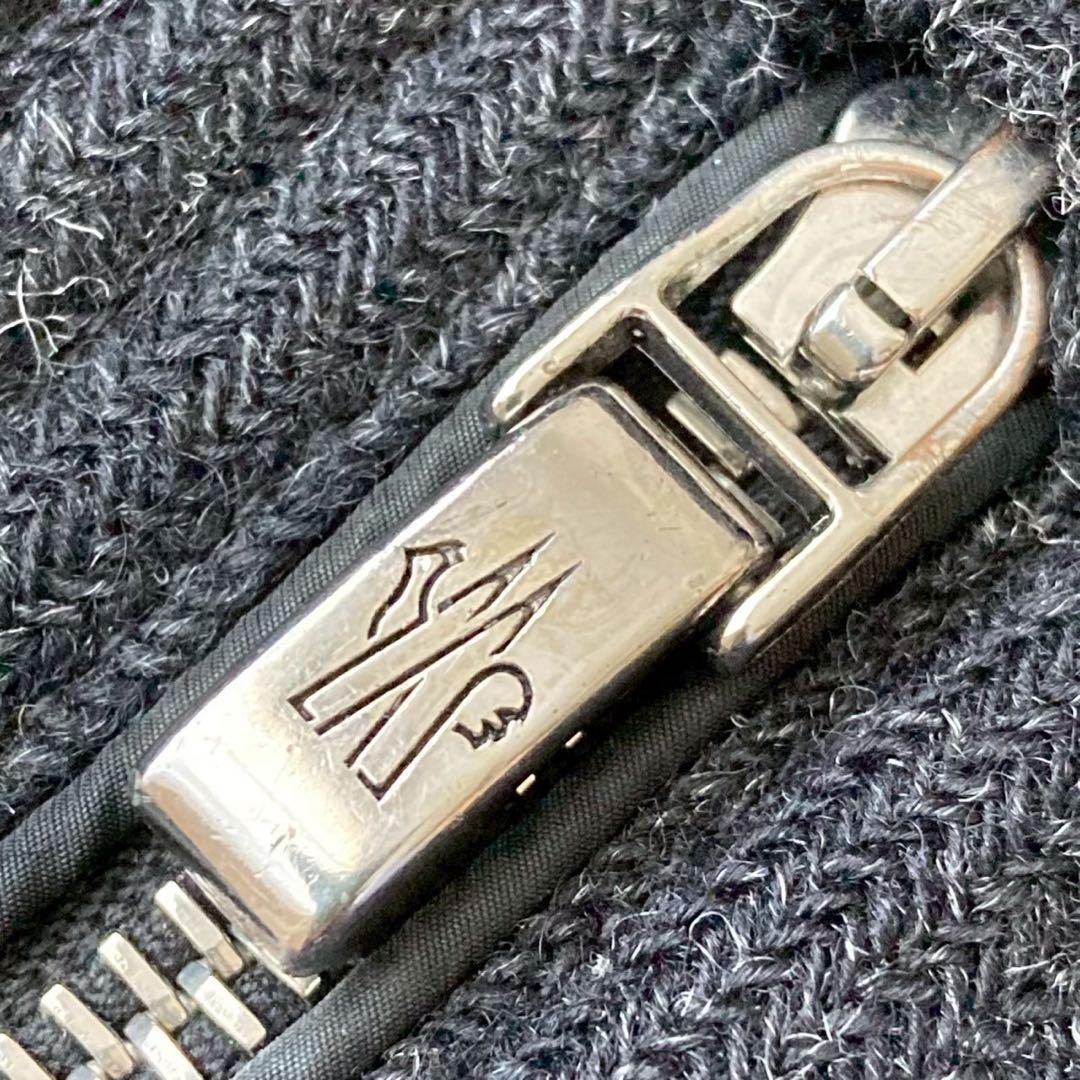 モンクレール モンクレールガムブルー ウール ダウンジャケット ブラック