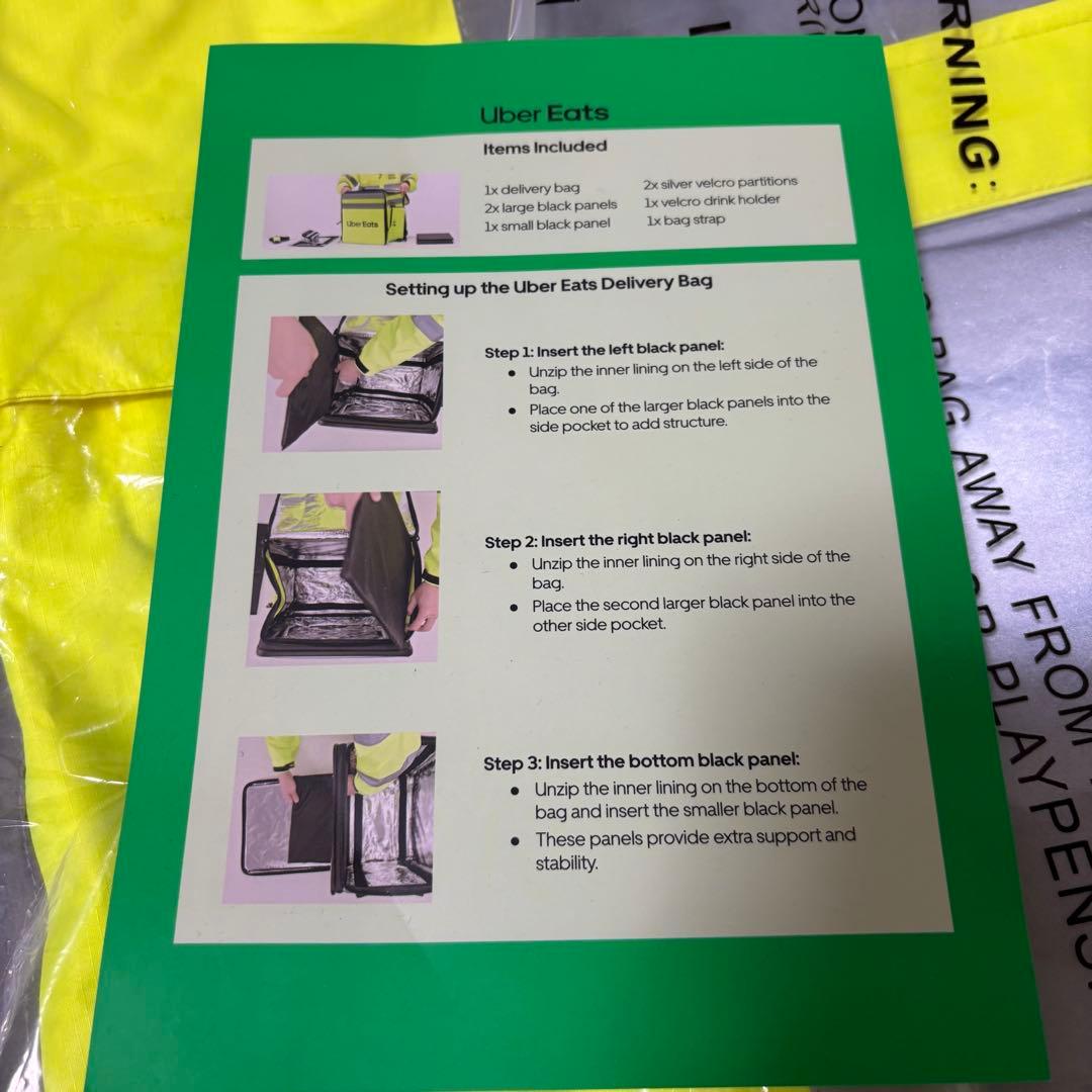 UberEATS ウーバーイーツ　オーストラリア　デリバリーバッグなど