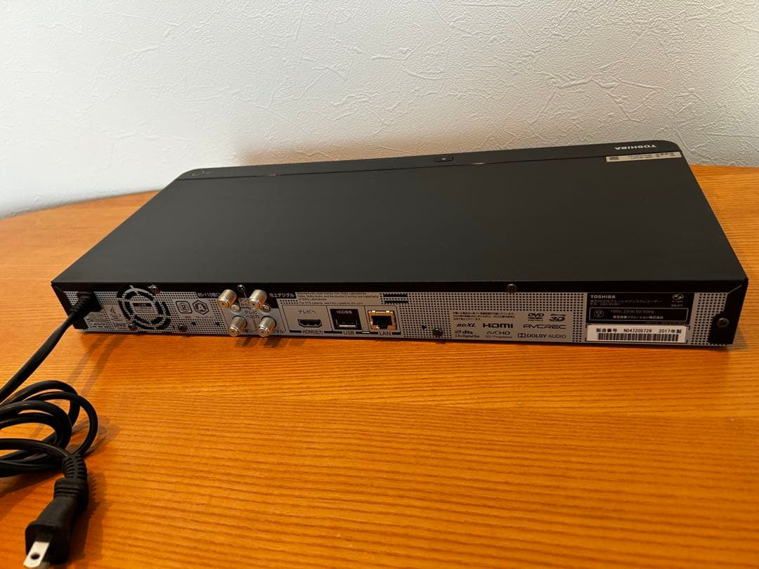 TOSHIBA ブルーレイレコーダー　dbr-w1007