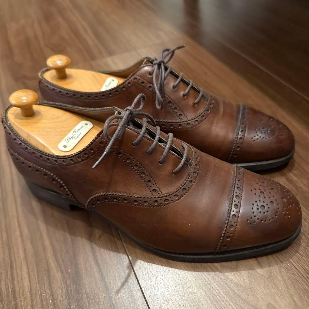 aさん/ブラウンレザー ドレスシューズ ウィングチップ