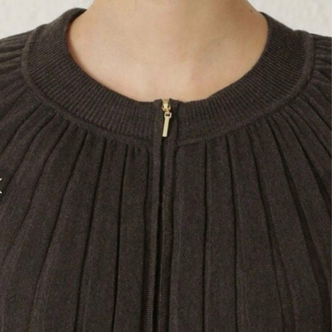 EPOCA エポカ 定価7.2万 プリーツケープジップニット ブラック 40