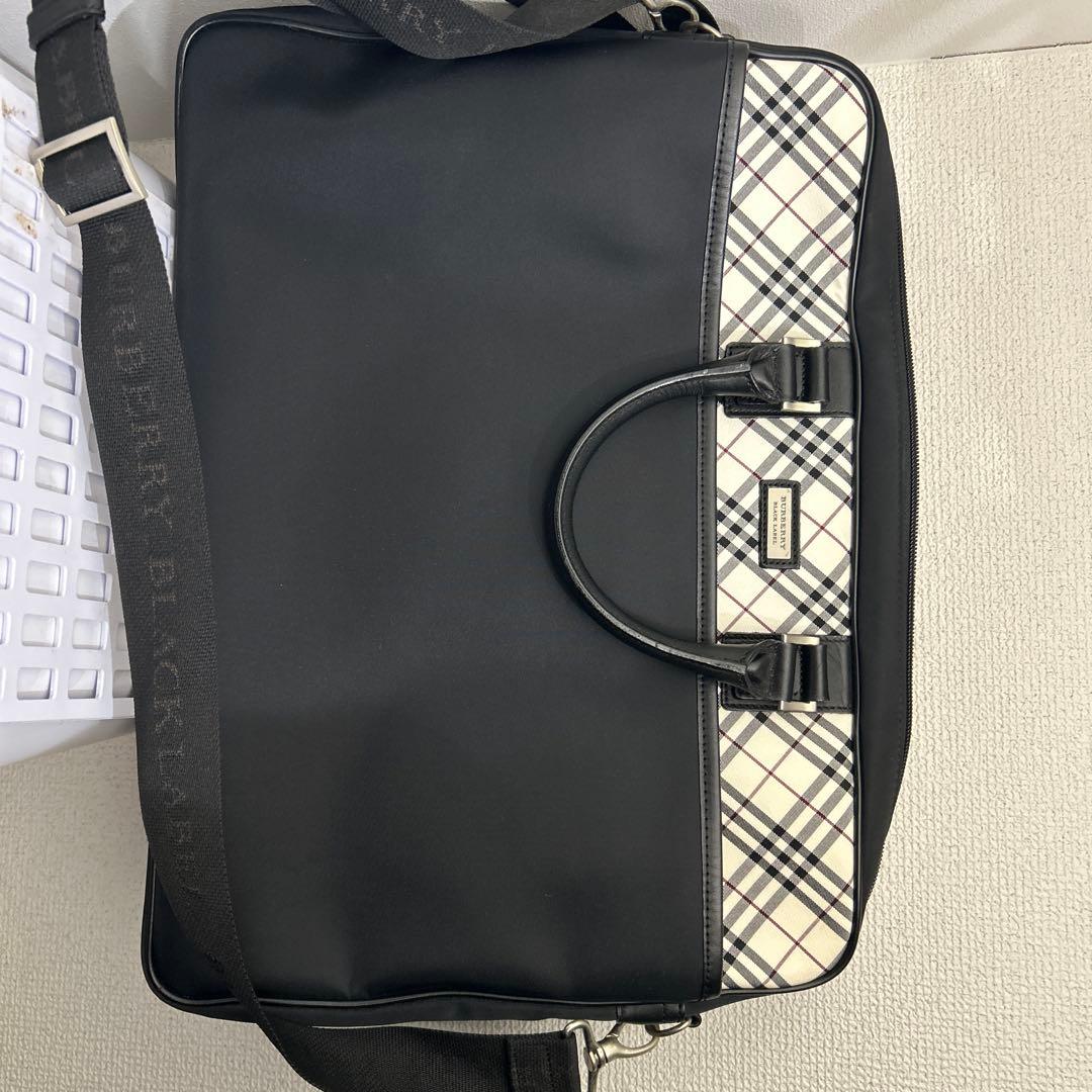 BURBERRY BLACK LABEL ビジネスバッグ ブラック/チェック