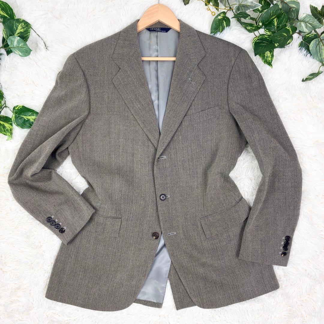 ポロラルフローレン　ヘリンボーン　ツイード　テーラードジャケット　総裏　2XL