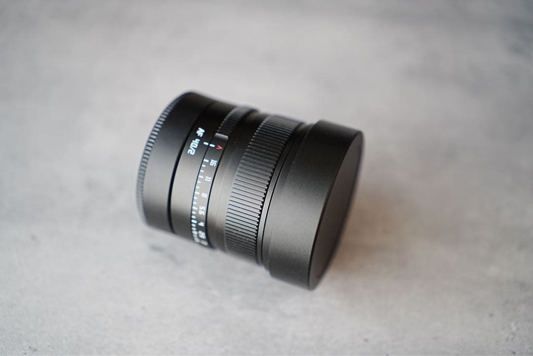 TTArtisan AF 40mm f2 (Eマウント、フルサイズ)+角形フード