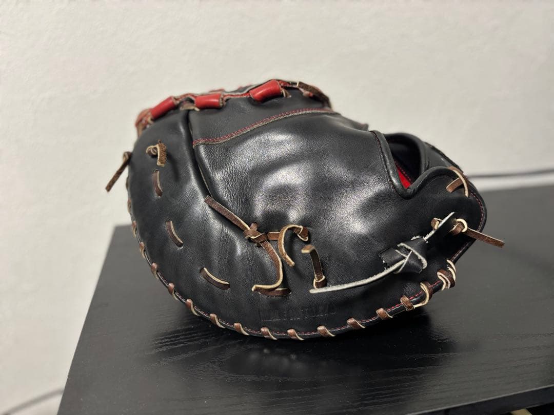 TMK the mitt THE MITT硬式グローブ 黒/赤 ファーストミット